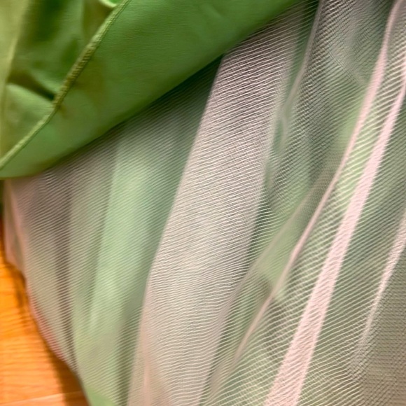 David and bridal strapless green long formal dress - Picture 5 of 6